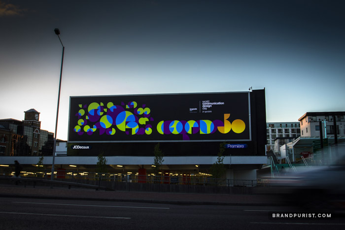 The circles came to life on massive printed version on a JCDecaux backlit billboard.