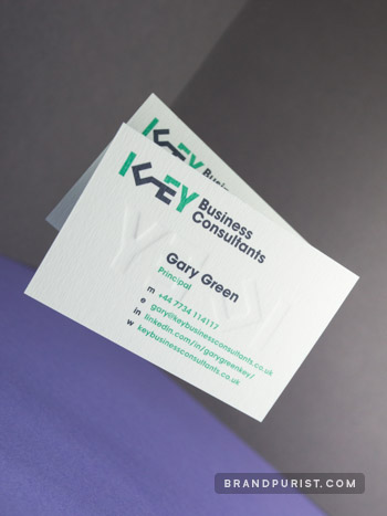 Key Business Consultants business cards front view.