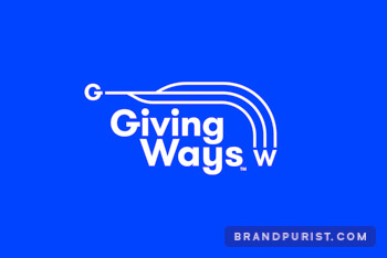 GivingWays logotype overarched by lines connecting the letters G and W.