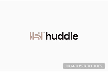 Huddle’s logo on white backgrounds.