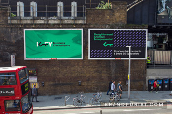 Billboard advertising designed for Key Business Consultants.