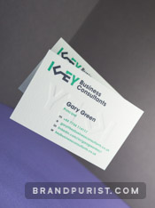 Key Business Consultants business cards’ front view.