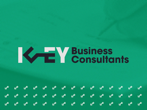 Key Business Consultants logo on green background.