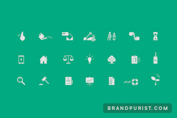 Icons designed for Key Business Consultants in a simple 2D style.