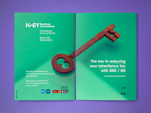 Cover of an inheritance tax focused booklet by Key Business Consultants.