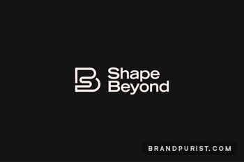 Shape Beyond logo lockup on dark background.