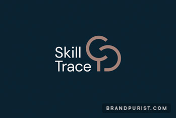 Skill Trace logo on dark background. 