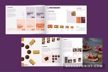 Food photography and layout guidelines for The Foods of Athenry brand.