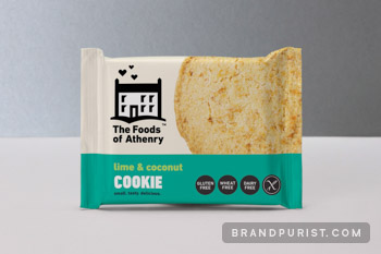 Cookie packaging designed for The Foods of Athenry.