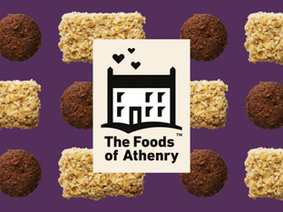 Biscuit bar packaging designed for The Foods of Athenry.