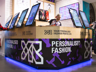 Vinyl wrapped counter design for YR Store at Topman, Oxford Circus.