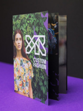 Front cover of YR Store's Custom Fashion booklet.