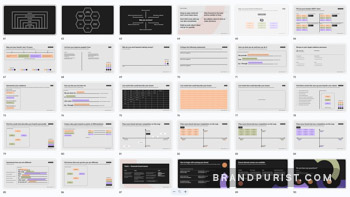 Slide deck of branding exercises